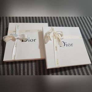 2 Dior Box -  (2)Designer Box - 10.5 X 10.5 X 1.5. 